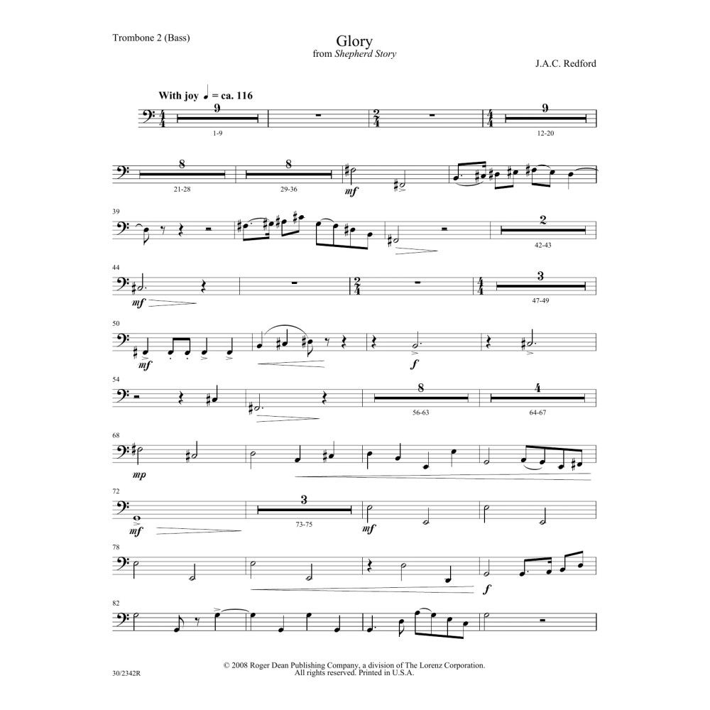 Glory - Bass Trombone 2
